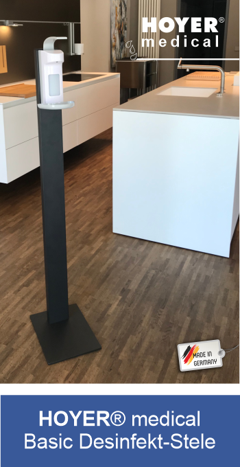 HOYER®medical - Basic Hände Desinfektionssäule - Basic Desinfekt-Stele